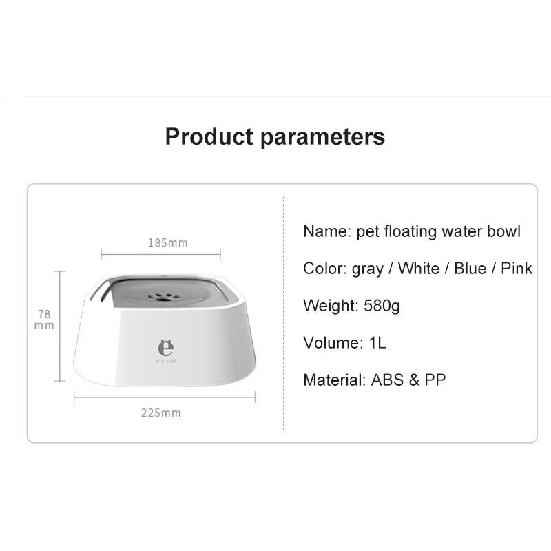 Gamelle anti-éclaboussures Blanc 1 L dimensions