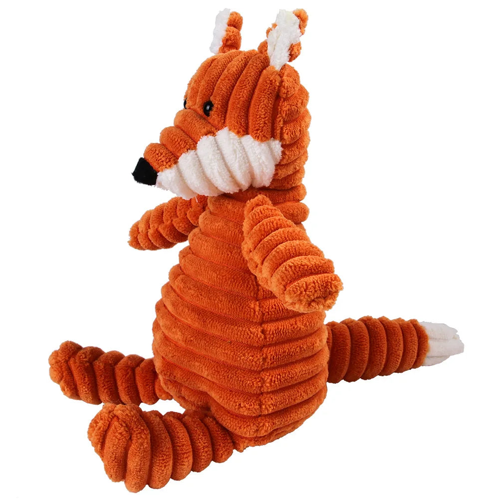 Jouet peluche renard pour chien