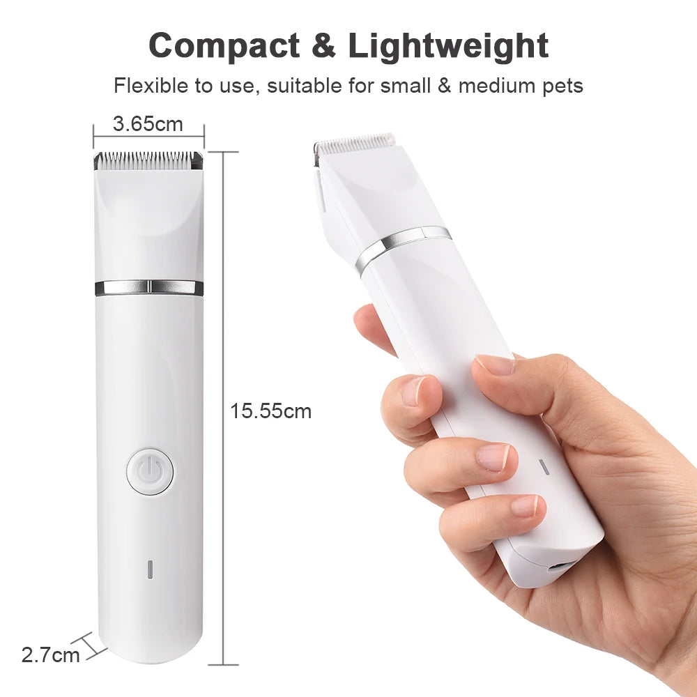 Tondeuse chien 4-en-1 étanche IPX7