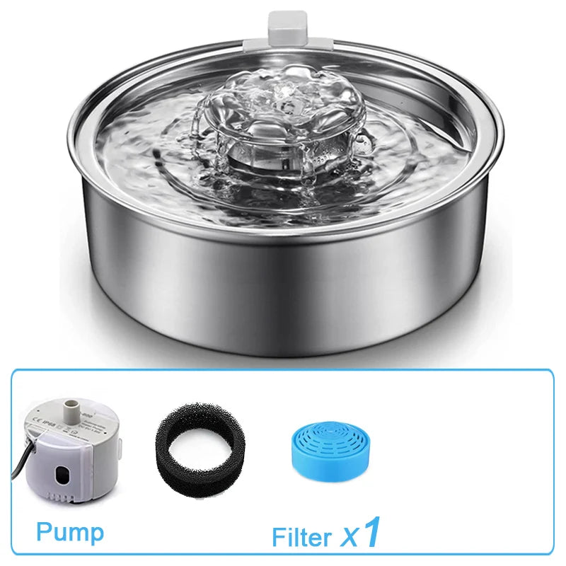 Fontaine inox 2L + 1 filtre – TerreCompagnons