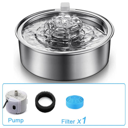 Fontaine inox 2L + 1 filtre – TerreCompagnons