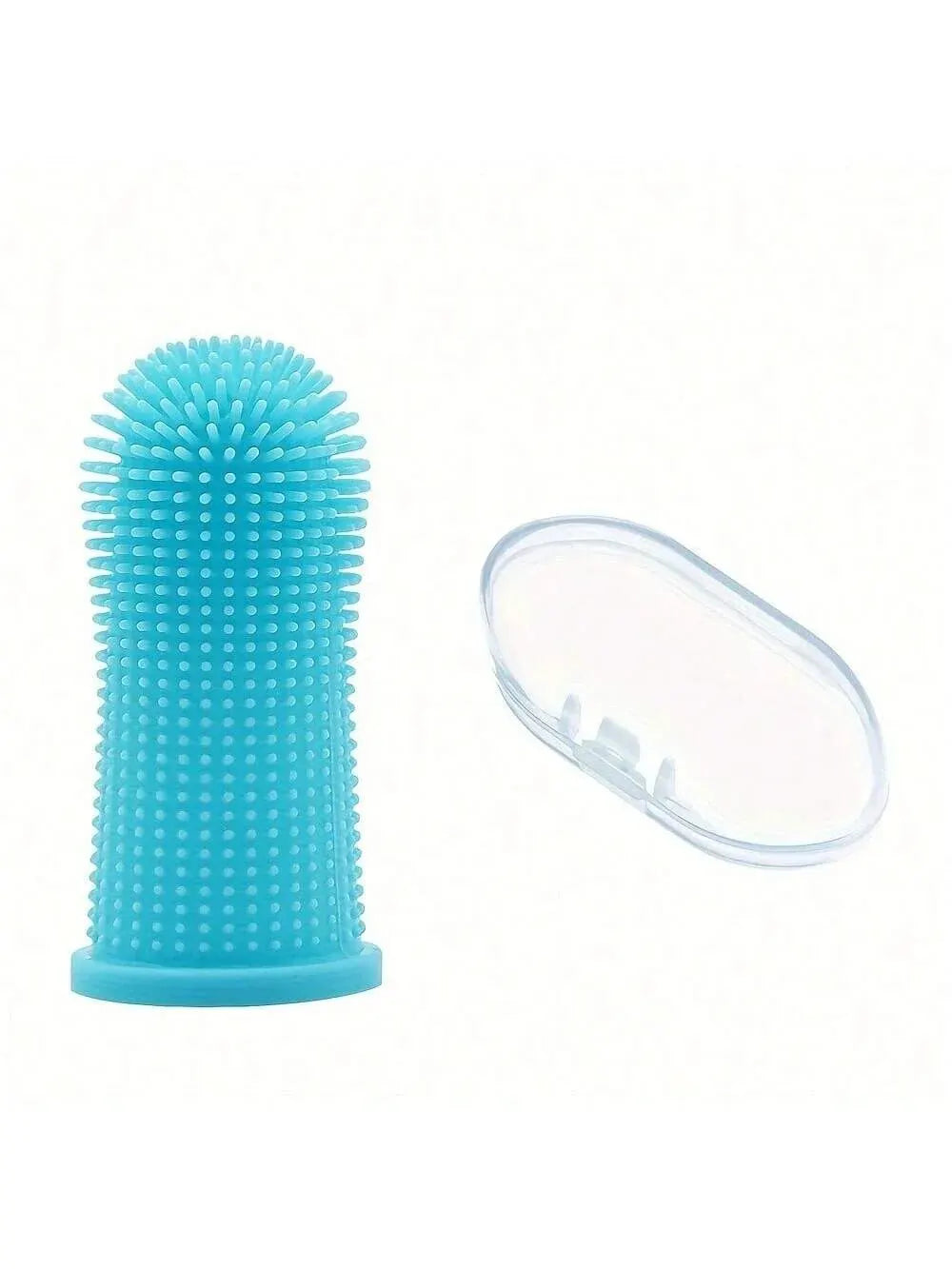 Brosse à dents doigt silicone chien