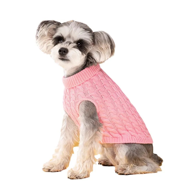Pull col roulé chien (S–XL)