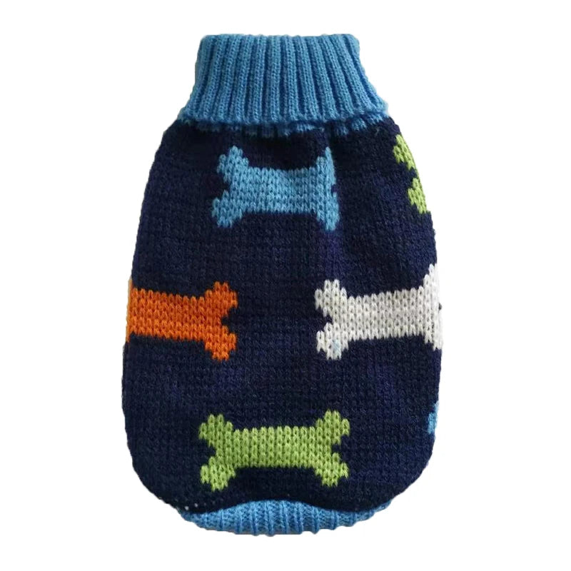 Pull tricot chaud chien (XS–XL)