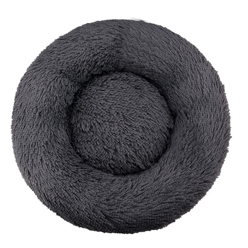 Panier donut chien noir 40–90 cm