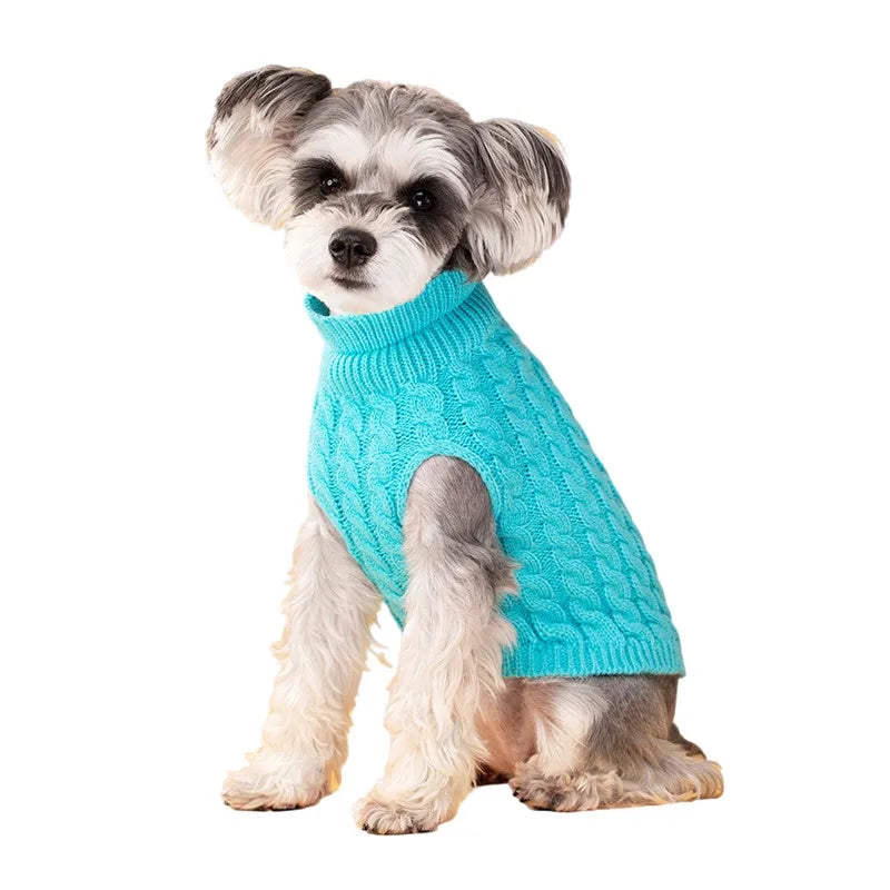 Pull col roulé chien (S–XL)
