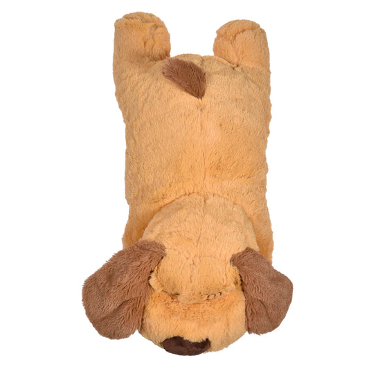 Peluche apaisante cœur battant Chien vue dessus