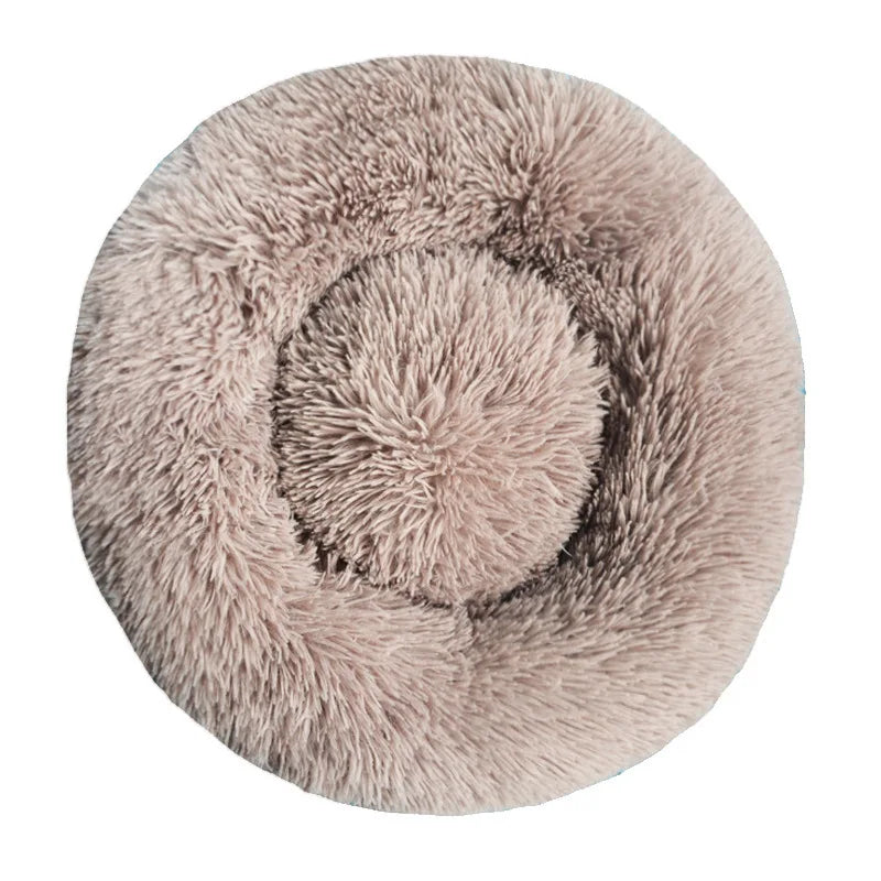 Panier donut chien beige 40–90 cm