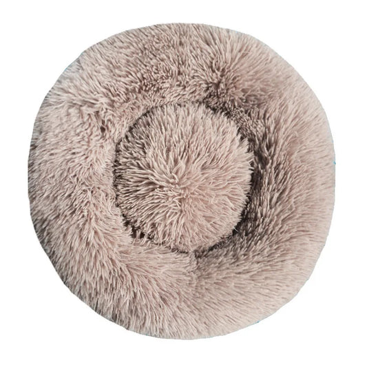 Panier donut chien beige 40–90 cm