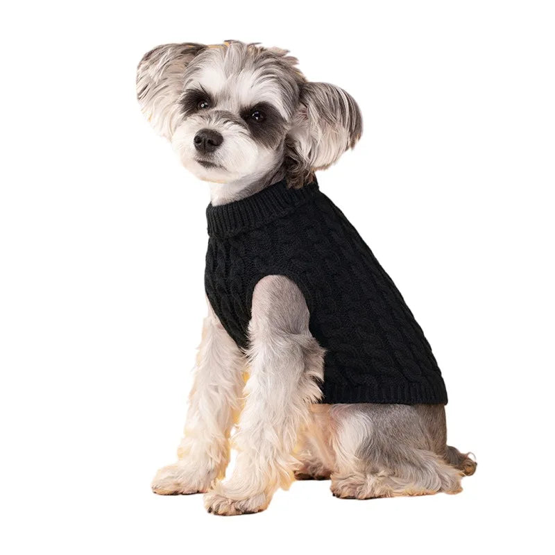 Pull col roulé chien (S–XL)