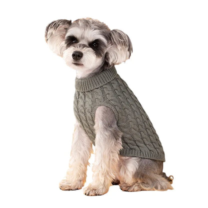 Pull col roulé chien (S–XL)