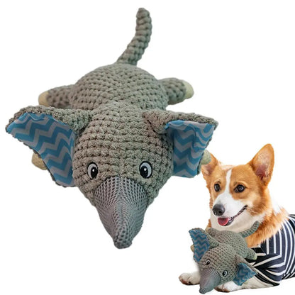 Peluche élèphant chiens 