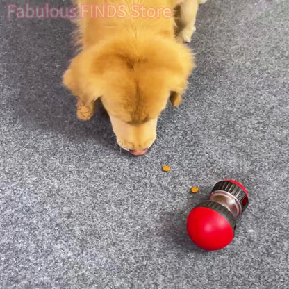 Balle distributrice rouge friandises chiens 