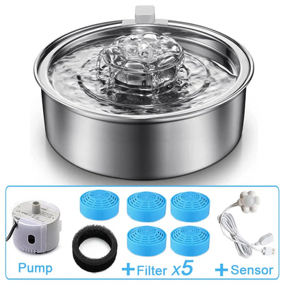 Fontaine inox 2L + 5 filtres – TerreCompagnons