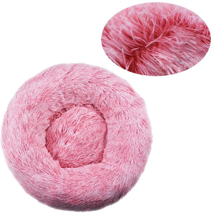 Panier donut chien rose 40–90 cm